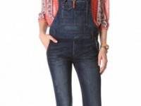 Free People Washed Cord Overalls