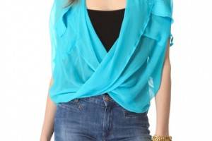 Funktional Micro Fold Front Blouse