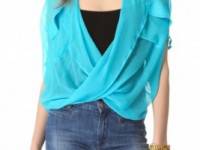 Funktional Micro Fold Front Blouse