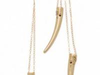 Gabriela Artigas Triple Tusk Asymmetrical Earrings