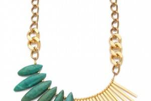 Gemma Redux Turquoise Asymmetrical Necklace