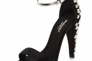 Giambattista Valli Satin Studded Sandals