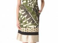 Giambattista Valli Sleeveless Leaf Leopard Dress