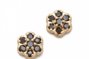 ginette_ny Mini Lotus Stud Earrings