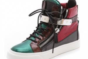 Giuseppe Zanotti London Metal Strap Sneakers