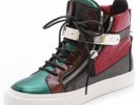 Giuseppe Zanotti London Metal Strap Sneakers