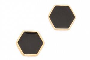 Gorjana Bloom Hexagon Stud Earrings