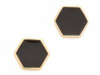 Gorjana Bloom Hexagon Stud Earrings