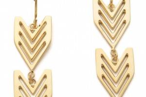 Gorjana Chevron Tribal Earrings