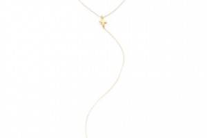 Gorjana Cross Lariat Necklace