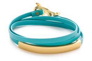 Gorjana Graham Leather ID Wrap Bracelet