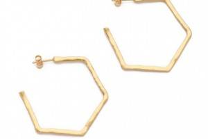 Gorjana Honeycomb Hoop Earrings