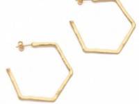 Gorjana Honeycomb Hoop Earrings