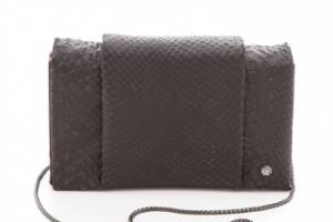 Halston Heritage Embossed Python Convertible Purse