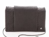 Halston Heritage Embossed Python Convertible Purse