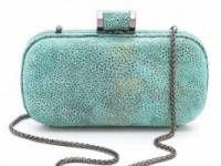 Halston Heritage Oblong Suede Minaudiere