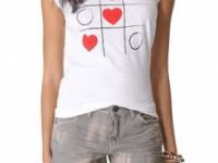 Happiness Tic Tac Toe Hearts Tee