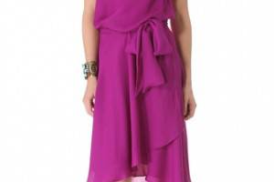 Haute Hippie Drape Neck Dress