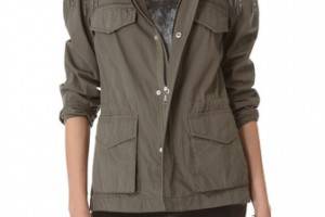 Haute Hippie Embellished Military Anorak