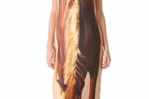 Haute Hippie Horse Strapless Dress