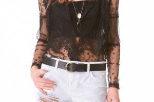 Haute Hippie Lace Topper Jacket