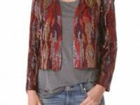 Haute Hippie Snake Ikat Sequin Jacket