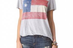 Haute Hippie Texas Flag Tee