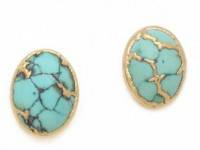 Heather Hawkins Cabochon Stud Earrings