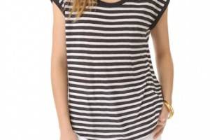 Heather Stripe Tee