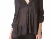 HELMUT Helmut Lang Electra Square Button Down Shirt