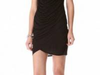 HELMUT Helmut Lang Kinetic Jersey Draped Dress