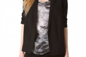 HELMUT Helmut Lang Scrunched Sleeve Blazer