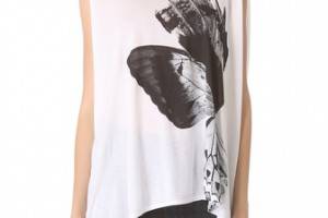 HELMUT Helmut Lang Side Gathered Tee