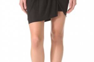 HELMUT Helmut Lang Twist Draped Skirt