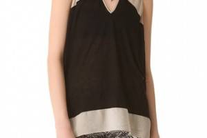 Helmut Lang Draped V Tank