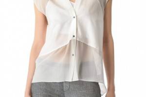 Helmut Lang Fissure Sleeveless Combo Top