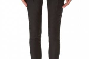 Helmut Lang Lacquered Cotton Trousers