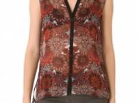 Helmut Lang Mandala Print Sleeveless Top