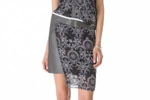 Helmut Lang Medallion Rubber Print Dress