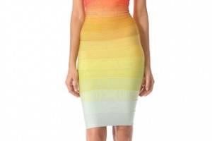 Herve Leger Izzie Strapless Dress