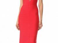 Herve Leger Lola Keyhole Gown