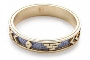 House of Harlow 1960 Blue Star Aztec Bangle