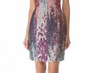 J. Mendel Sleeveless Dress with Angled Neckline