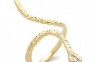 Jacquie Aiche Marquise Snake Ring