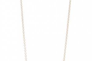 Jacquie Aiche Pave Leaf Necklace