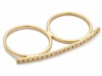 Jacquie Aiche Prong Bar Double Ring