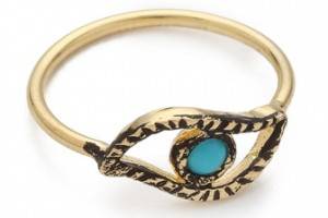 Jacquie Aiche Turquoise Eye Waif Ring