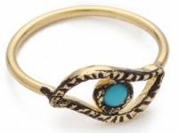 Jacquie Aiche Turquoise Eye Waif Ring