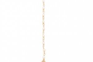 Jacquie Aiche White Pearl Vintage Chain Finger Bracelet