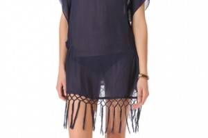 JADEtribe Elastic Poncho with Fringe